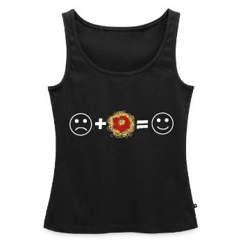 Spaghetti Bolognese Pasta Nudeln Koch Emotionen Ko - Frauen Premium Organic Tank Top - Schwarz - Vorne - AI Model Female 172 light (172cm)
