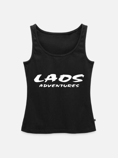 Laos - Frauen Premium Organic Tank Top - Schwarz