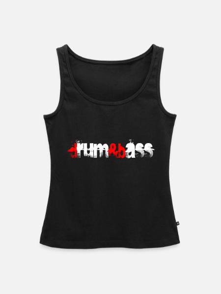 dnb (redwhiteonblack) - Frauen Premium Organic Tank Top - Schwarz