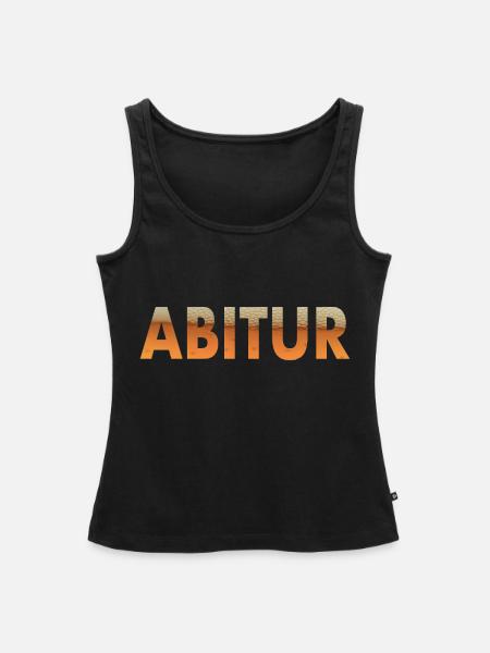 Abitur Abschluss Bier Abistreich - Frauen Premium Organic Tank Top - Schwarz