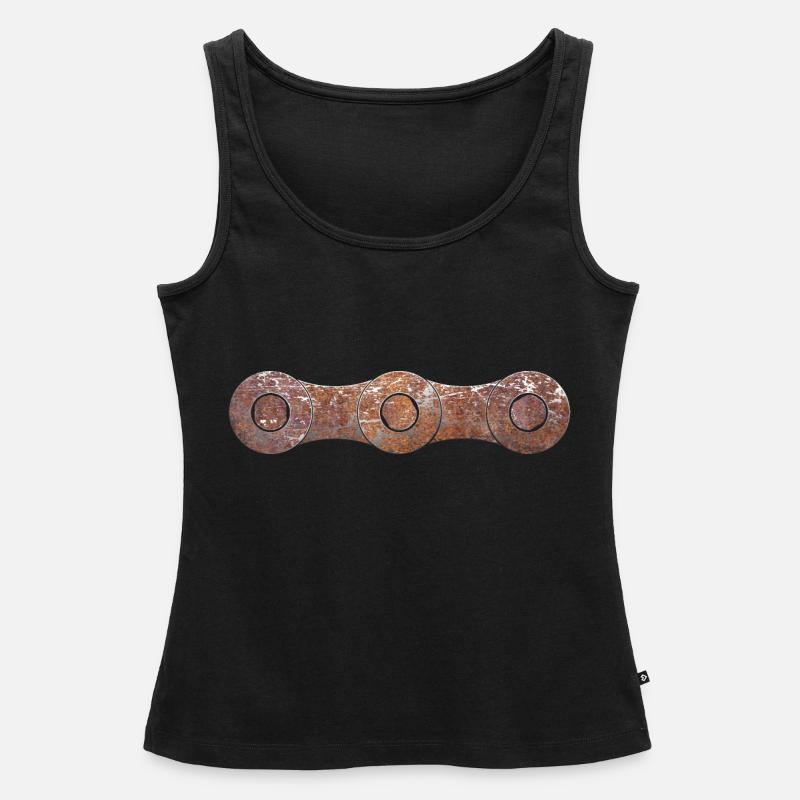 Bicycle chain - Women’s Premium Organic Tank top - black