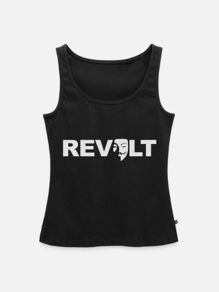 Révolte - Guy Fawkes - Débardeur bio Premium Femme - noir