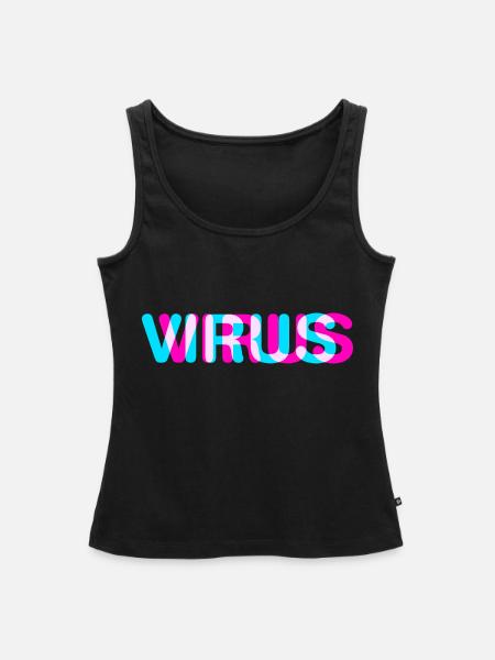 Virus - Frauen Premium Organic Tank Top - Schwarz