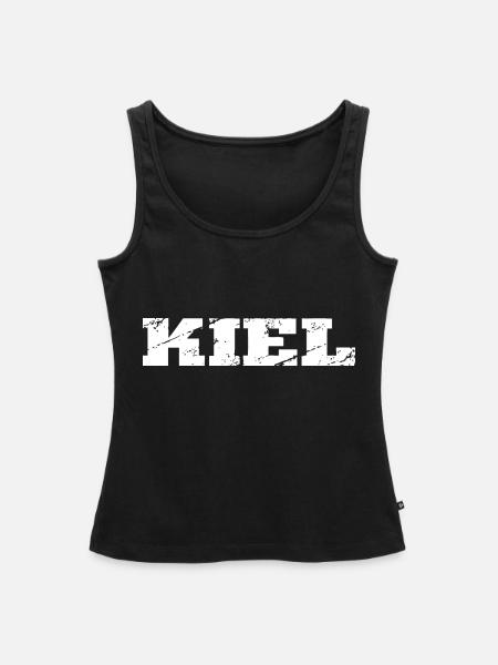 Kiel - Frauen Premium Organic Tank Top - Schwarz
