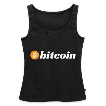 Bitcoin (Bitcoin) - Frauen Premium Organic Tank Top - Schwarz - Vorne - AI Model Female 172 light (172cm)