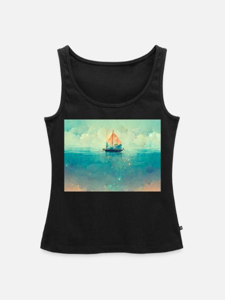 Das Liebesboot - Frauen Premium Organic Tank Top - Schwarz