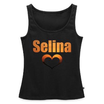 +++ Selina !! Liebesbeweis +++ - Frauen Premium Organic Tank Top - Schwarz - Vorne - AI Model Female 172 light (172cm)