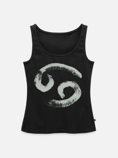 Sternzeichen Krebs - Frauen Premium Organic Tank Top - Schwarz