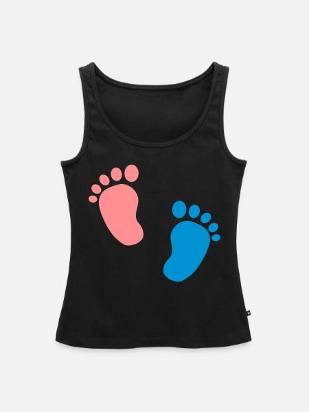 Babyfüße - Frauen Premium Organic Tank Top - Schwarz