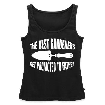 Jardin cadeau jardinier verger jardinier amateur - Débardeur bio Premium Femme - noir - Devant - AI Model Female 172 light (172cm)