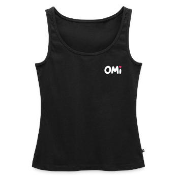 Omi - Frauen Premium Organic Tank Top - Schwarz - Vorne - AI Model Female 172 light (172cm)