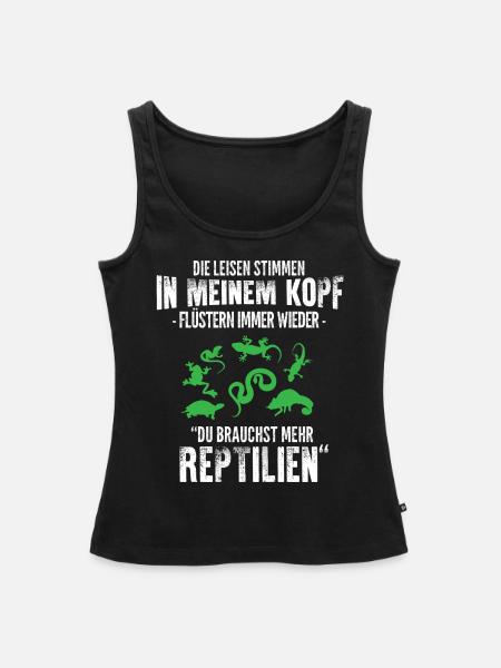 Reptilien/Haustiere/Stimmen/Reptil/Schlangen/Echse - Frauen Premium Organic Tank Top - Schwarz