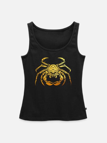 Sternzeichen Krebs - Frauen Premium Organic Tank Top - Schwarz