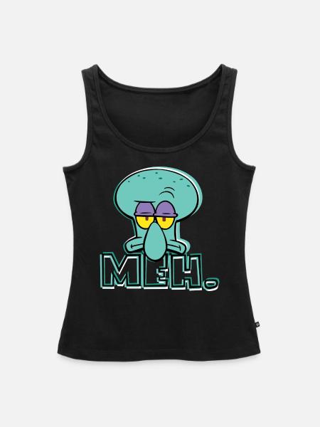 SpongeBob Schwammkopf Thaddäus Q. Tentakel - Frauen Premium Organic Tank Top - Schwarz