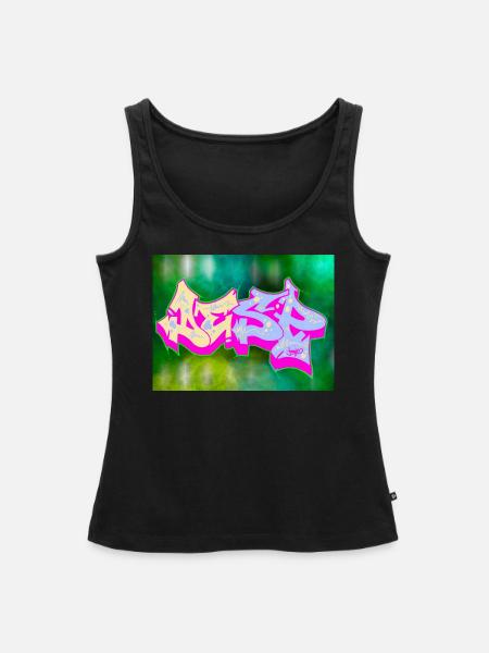 Desp—Clothing - Frauen Premium Organic Tank Top - Schwarz