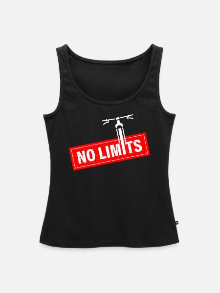 No limits - Frauen Premium Organic Tank Top - Schwarz