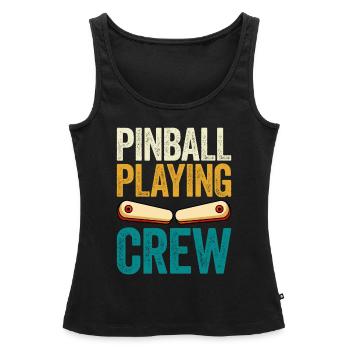 Pinball Machine Pinball Machine - Women’s Premium Organic Tank top - black - Front - AI Model Female 172 light (172cm)