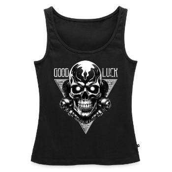 Good Luck - Frauen Premium Organic Tank Top - Schwarz - Vorne - AI Model Female 172 light (172cm)