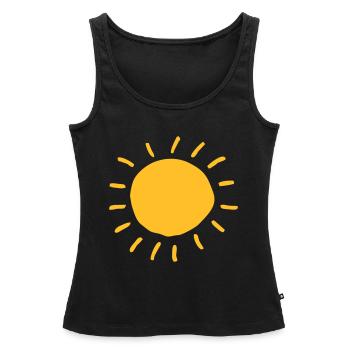 Sonne Stern Himmel Geschenkidee für den Sommer - Frauen Premium Organic Tank Top - Schwarz - Vorne - AI Model Female 172 light (172cm)