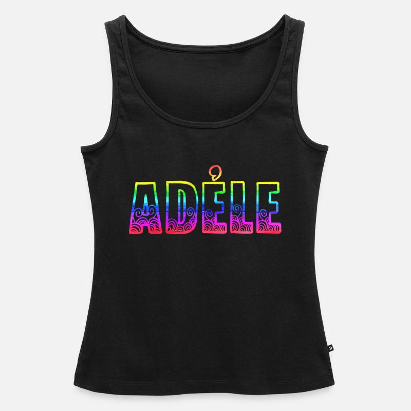 adéle rs regenbogen - Frauen Premium Organic Tank Top - Schwarz