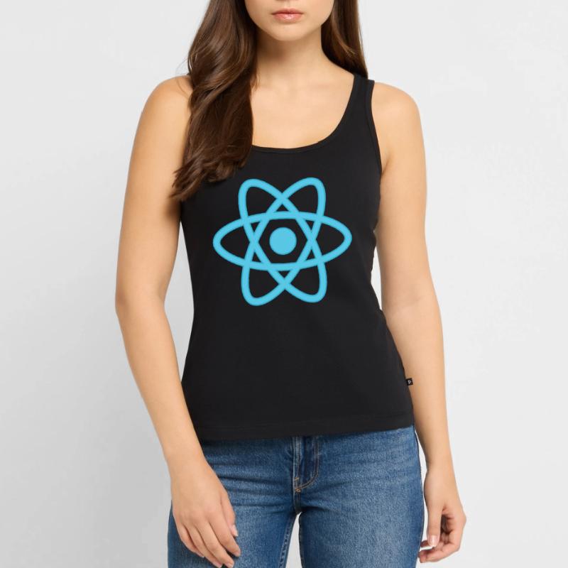 React logo for programmers and developers Women’s Premium Organic Tank top