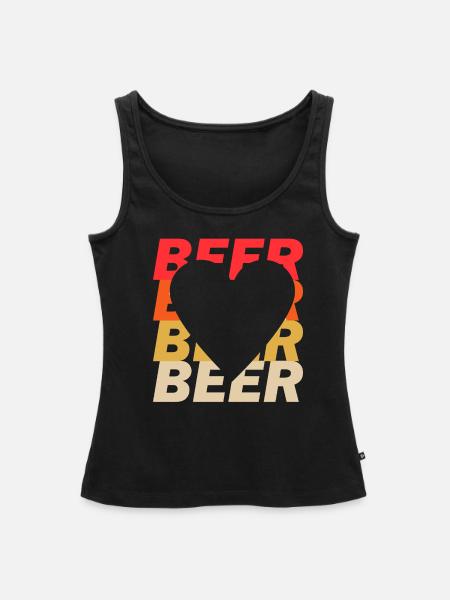 Bierkönig - Frauen Premium Organic Tank Top - Schwarz