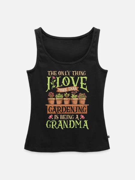 Gärtnerin Oma Garten - Frauen Premium Organic Tank Top - Schwarz