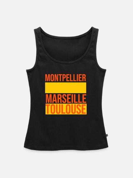 Montpellier, Marseille oder Toulouse? - Frauen Premium Organic Tank Top - Schwarz