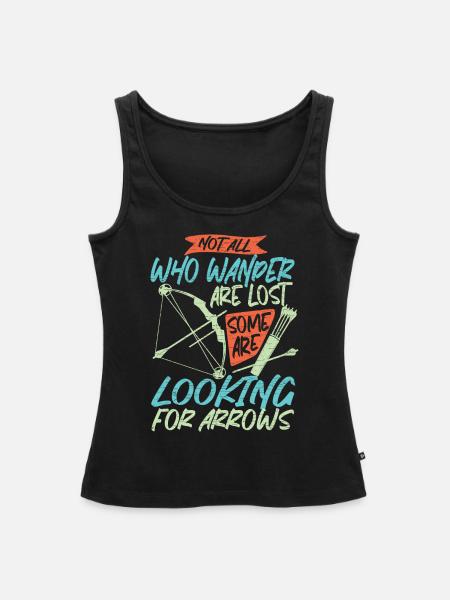 Bogenschießen Bogensport - Frauen Premium Organic Tank Top - Schwarz