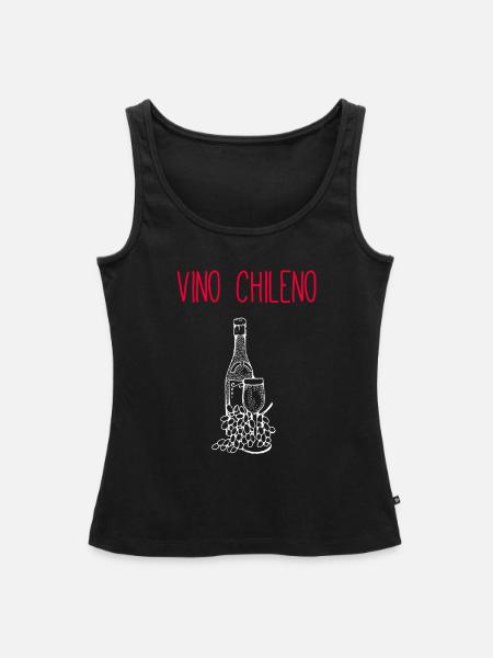 Chilenischer Wein - Frauen Premium Organic Tank Top - Schwarz