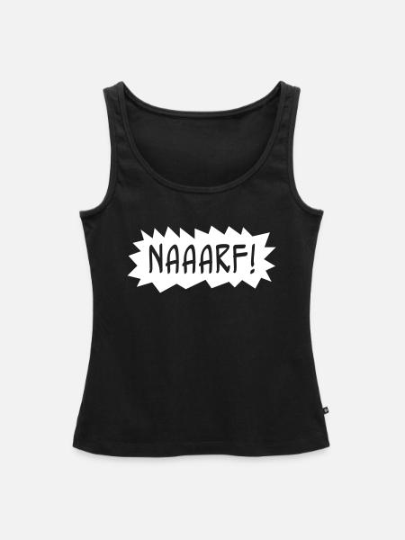 Narf - Frauen Premium Organic Tank Top - Schwarz