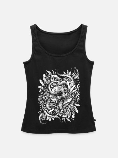 Der Ertrunkene Schädel - Frauen Premium Organic Tank Top - Schwarz