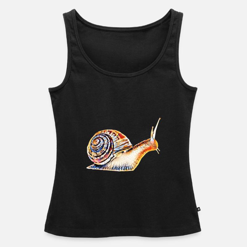 Escargot - Débardeur bio Premium Femme - noir