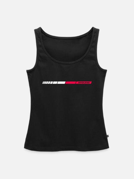 #POLAND - Frauen Premium Organic Tank Top - Schwarz