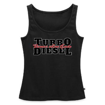 Turbo Diesel - Débardeur bio Premium Femme - noir - Devant - AI Model Female 172 light (172cm)