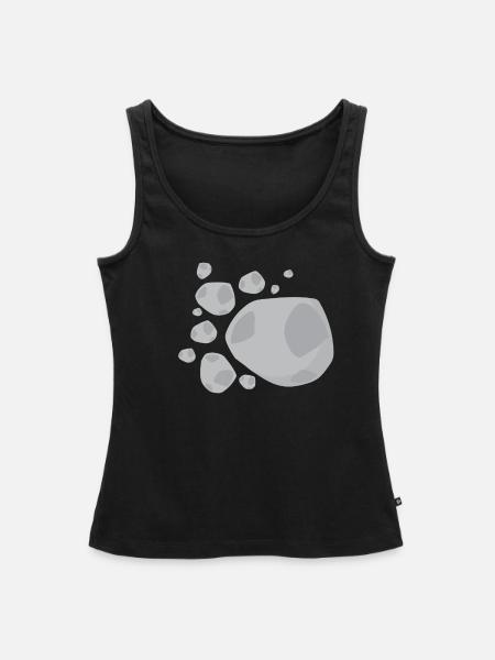 Meteoit Steine Felsen - Frauen Premium Organic Tank Top - Schwarz