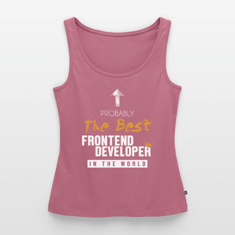 Best Frontend Developer World Developer Coder Débardeur bio Premium Femme