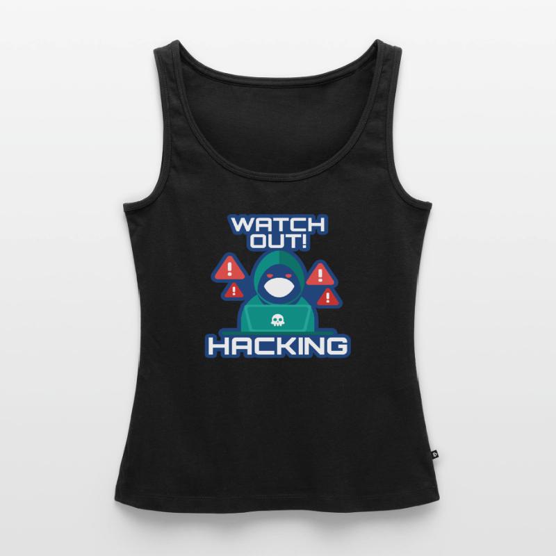 Watch Out Hacking Full Stack Coder Software Women’s Premium Organic Tank top