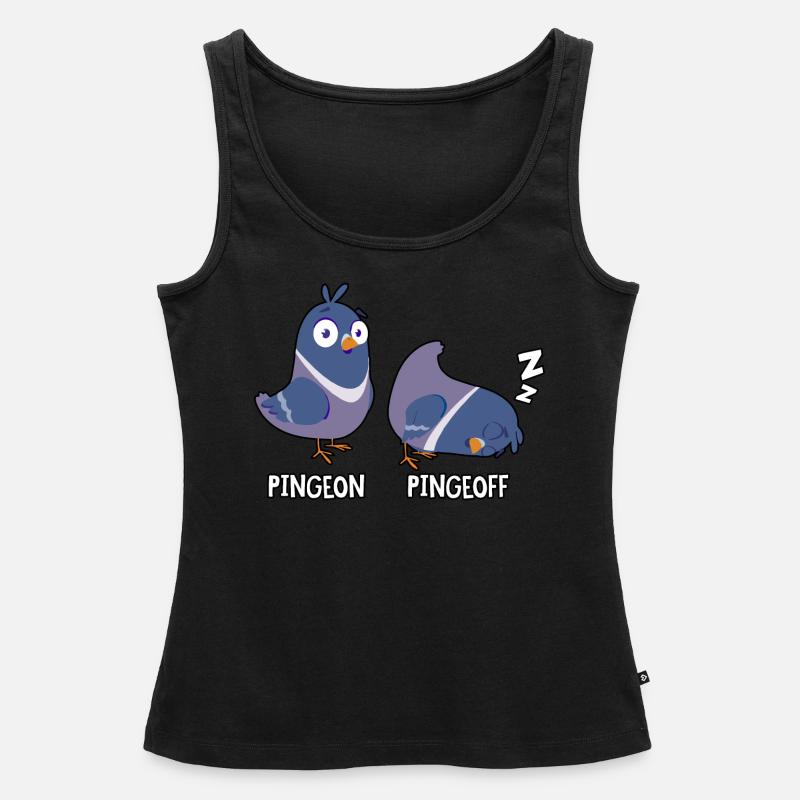 Pingeon Pingeoff - Frauen Premium Organic Tank Top - Schwarz