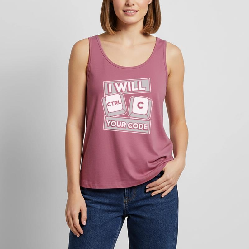 I Will Ctrl C Your Code Developer Coder Frauen Premium Organic Tank Top