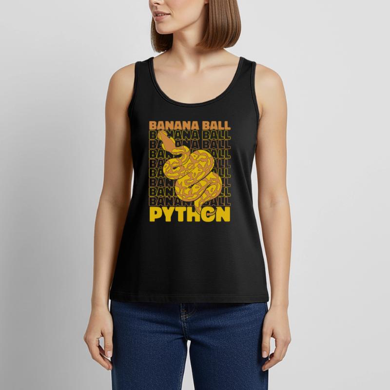 Boule de banane Python Serpent Python Boule de banane Débardeur bio Premium Femme