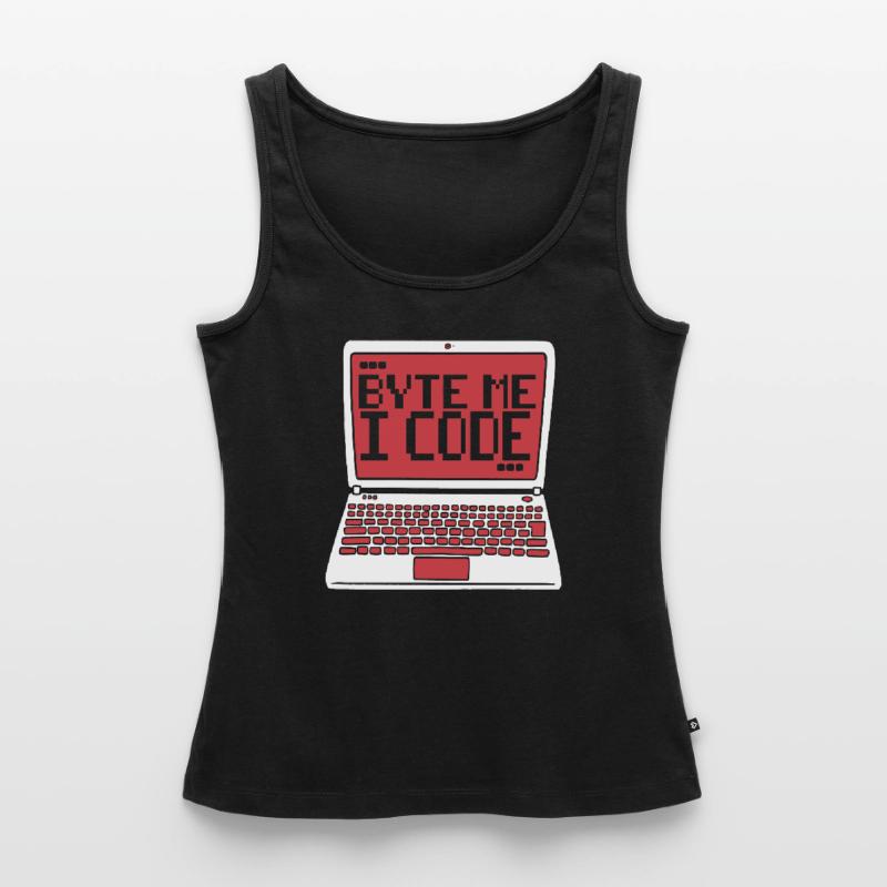 Byte Me I Code Developer Software Developer Débardeur bio Premium Femme
