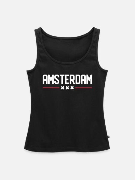AMSTERDAM | XXX - Frauen Premium Organic Tank Top - Schwarz