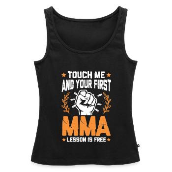 Mixed Martial Arts Faust - Frauen Premium Organic Tank Top - Schwarz - Vorne - AI Model Female 172 light (172cm)