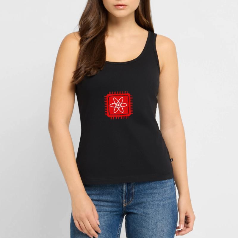 Quantencomputer Quanten Computer Physik Atom Chip Frauen Premium Organic Tank Top
