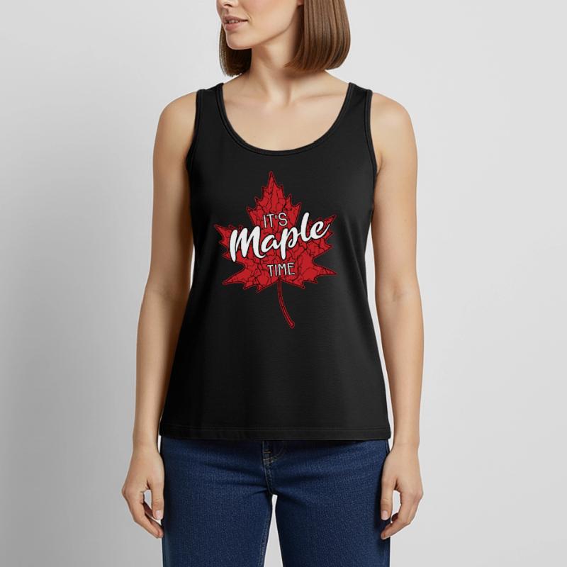 C’est l’heure de l’érable Maple Leaf Maple Tree Maple Leaf Maple Leaf Débardeur bio Premium Femme