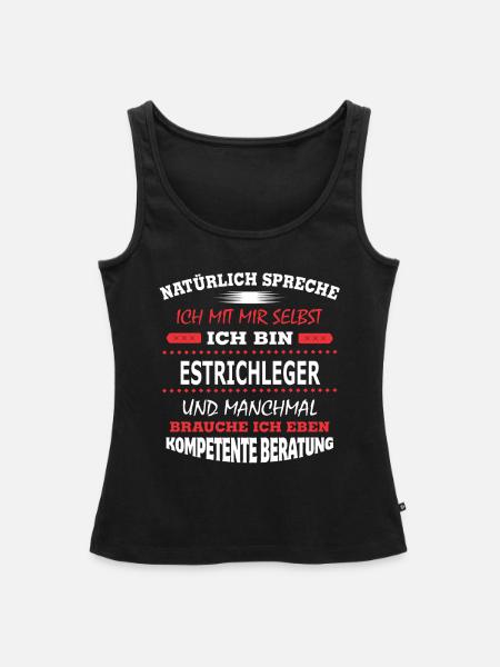 ESTRICHLEGER - Frauen Premium Organic Tank Top - Schwarz