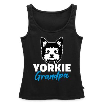 Yorkshire Terrier - Débardeur bio Premium Femme - noir - Devant - AI Model Female 172 light (172cm)