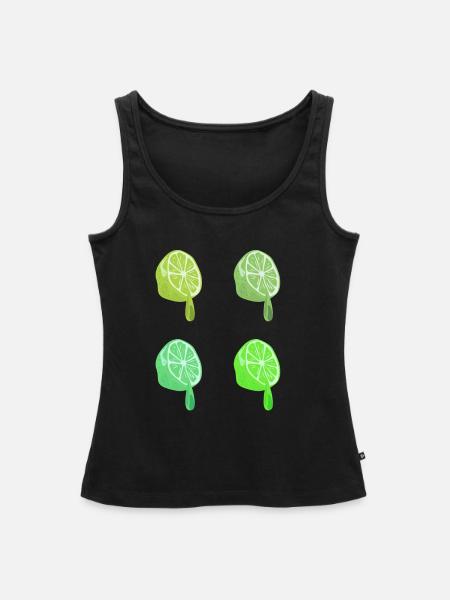 limetten - Frauen Premium Organic Tank Top - Schwarz