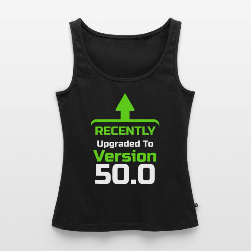Recently upgrade to Version 50.0, Computer Programmer, Computer Nerd, Computer Geek Women’s Premium Organic Tank top